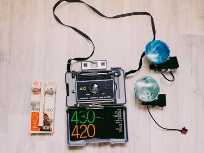 Лот: 5516403. Фото: 1. Polaroid Land Camera 420. Polaroid