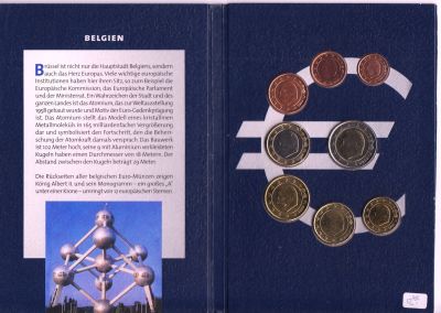 Лот: 11849390. Фото: 1. Набор евромонет Бельгия 2002г. Наборы монет