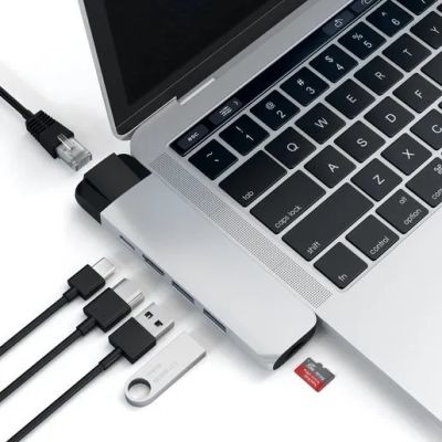 Лот: 21439145. Фото: 1. USB-хаб Satechi Pro Hub с Ethernet... USB хабы