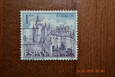 Лот: 5530896. Фото: 1. Марка Испании 1964г. Замок Альказар... Марки