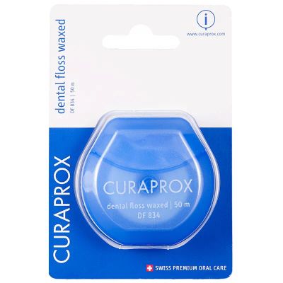 Лот: 23718096. Фото: 1. Curaprox Нить зубная Мятная 50... Лекарства