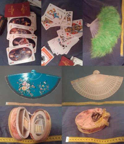 Лот: 3872696. Фото: 1. карты, шкатулка, веера одним лотом. Шкатулки