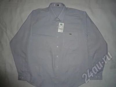 Лот: 389974. Фото: 1. Серая рубашка Lacoste. Рубашки, водолазки