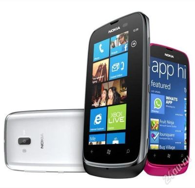 Лот: 2302260. Фото: 1. Nokia Lumia 610 WP7 Белый. Кнопочные мобильные телефоны