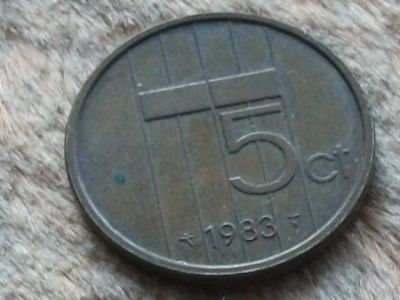 Лот: 10771867. Фото: 1. Монета 5 цент пять Нидерланды... Европа