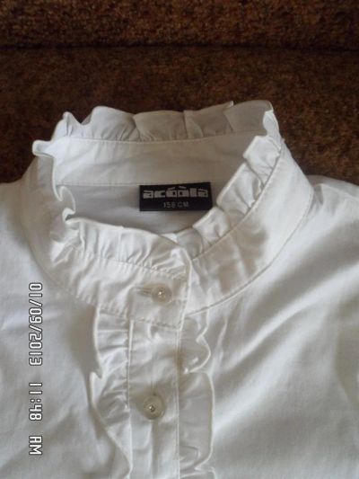Лот: 3128394. Фото: 1. Блузка белая, нарядная. Рубашки, блузки, водолазки