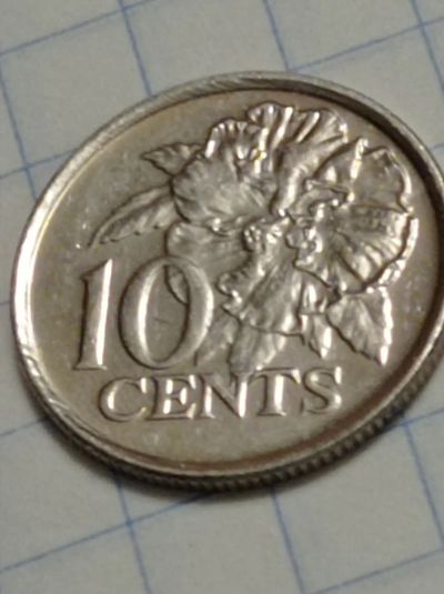 Лот: 19640429. Фото: 1. 10 центов 2016 г. Тринидад и Тобаго... Америка