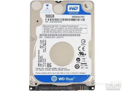 Лот: 8577855. Фото: 1. Жесткий диск Western Digital wd5000lpvx. Жёсткие диски (HDD)