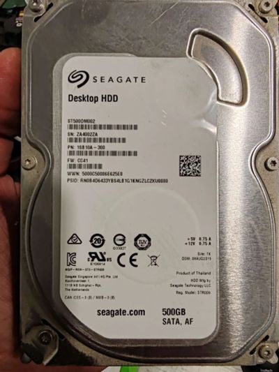 Лот: 24380324. Фото: 1. Жесткий диск Hdd 500gb 3,5 Seagate... Жёсткие диски (HDD)
