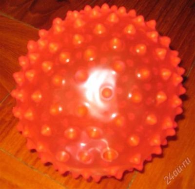 Лот: 1735648. Фото: 1. Мячик розовый, диаметр 14 см. Развивающие