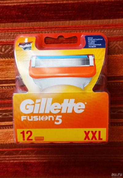 Лот: 17833286. Фото: 1. Gillette fusion 5, кассеты для... Бритвенные станки и лезвия