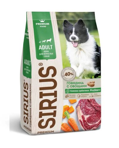Лот: 13749607. Фото: 1. Сухой Полнорационный корм Sirius... Корма
