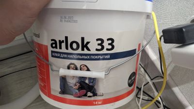 Лот: 25002536. Фото: 1. Arlok 33 клей для напольных покрытий. Клеи, герметики, пена монтажная, клейкие ленты