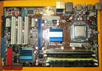 Лот: 19316978. Фото: 1. Asus P5QL PRO + Xeon L5408 + озу... Комплекты запчастей