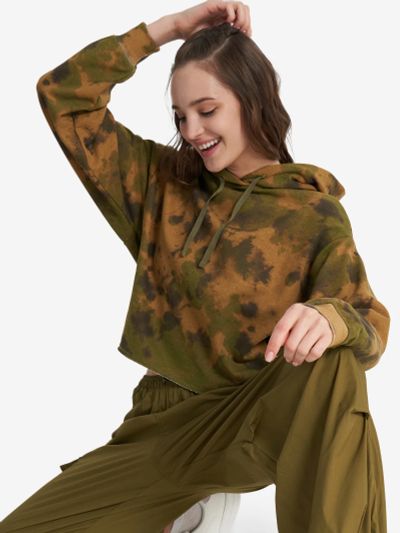 Лот: 22452244. Фото: 1. Худи женское Champion, Зеленый. Легкие куртки, толстовки