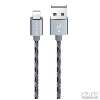 Лот: 16556090. Фото: 1. Кабель USB- lightning Borofone... Дата-кабели, переходники