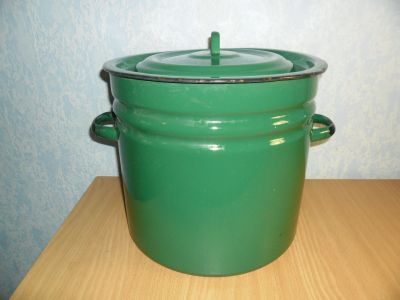 Лот: 12854100. Фото: 1. Новый советский эмалированный... Кастрюли