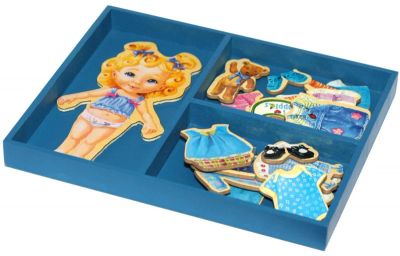 Лот: 3284658. Фото: 1. Магнитная куколка с одеждой,новая... Куклы и аксессуары