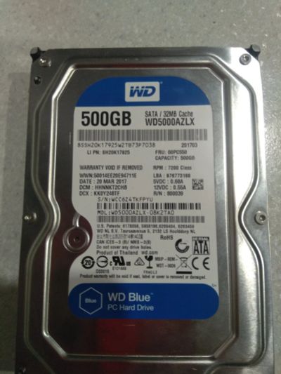 Лот: 16911488. Фото: 1. Жесткий диск WD 500. Жёсткие диски (HDD)