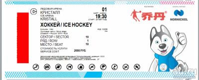 Лот: 13300471. Фото: 1. Билеты на Хоккей Словакия Россия. Разное