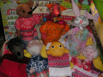 Лот: 5728020. Фото: 1. кукольный театр колобок 2. Авторские куклы, игрушки, поделки