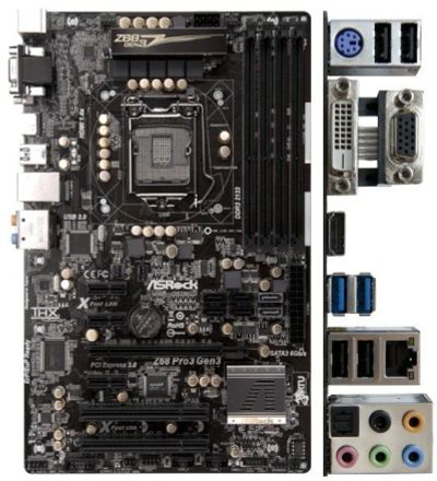Лот: 17964629. Фото: 1. Материнская плата ASRock Z68 Pro3... Материнские платы