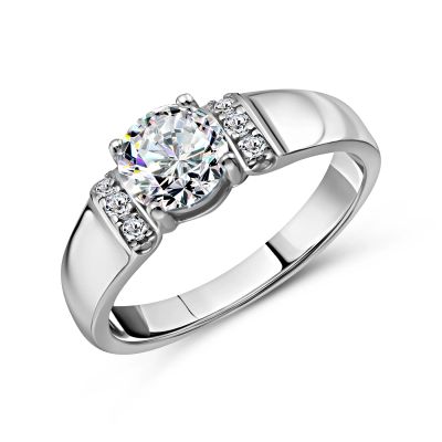 Лот: 23812753. Фото: 1. Кольцо TALANT из серебра с фианитами. Кольца, перстни