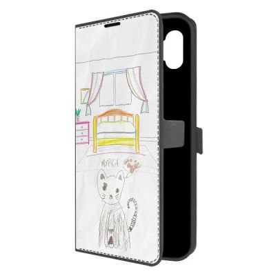 Лот: 25282603. Фото: 1. Чехол Krutoff Eco Book "Мурка... Чехлы, бамперы