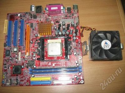 Лот: 185984. Фото: 1. S754 MB Biostar K8VGA-M+Sempron2500... Материнские платы