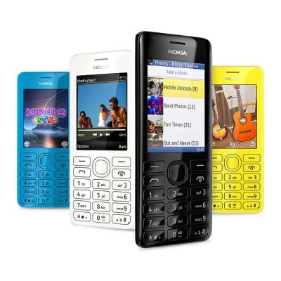 Лот: 4179613. Фото: 1. Телефон Nokia 206 DS black 2 сим-карты... Кнопочные мобильные телефоны