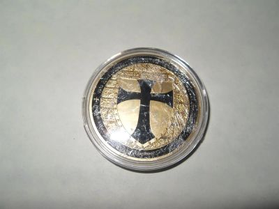 Лот: 3864485. Фото: 1. Сувенирная монета "Орден тамплиеров. Другое (монеты)
