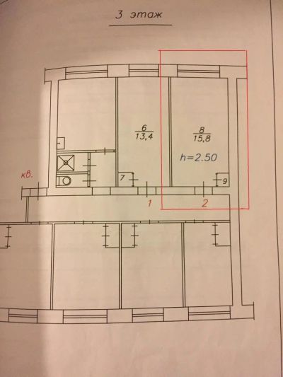 Лот: 10832397. Фото: 1. Курчатова,8 секция. Квартиры, студии