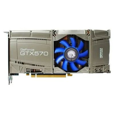 Лот: 10918492. Фото: 1. KFA2 GeForce GTX 570 732Mhz PCI-E... Видеокарты