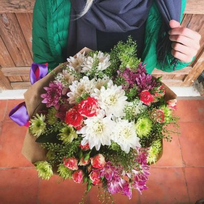 Лот: 7543362. Фото: 1. Сборный букет. Цветы на Щорса... Свежие цветы