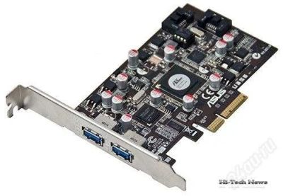 Лот: 883314. Фото: 1. ASUS U3S6 USB3.0 / SATA 6G Controller... Платы расширения, контроллеры, доп. порты