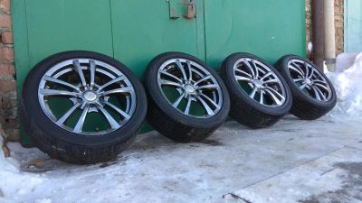 Лот: 11234148. Фото: 1. RW R17+Bridgestone 225/45 5x114... Шины на дисках