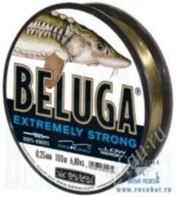 Лот: 2018421. Фото: 1. Леска "BELUGA" 100м 0,42. Леска, блесны, крючки, мормышки