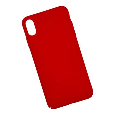 Лот: 25116753. Фото: 1. Чехол iPhone XS Max пластик (красный... Чехлы, бамперы