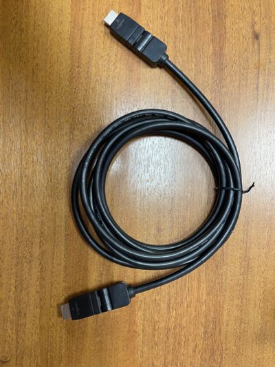 Лот: 19862802. Фото: 1. HDMI-кабель 3 метра (угловой... Шлейфы, кабели, переходники