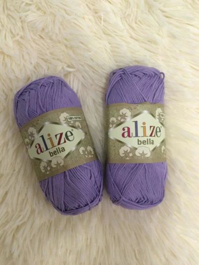 Лот: 9849226. Фото: 1. Пряжа ALIZE BELLA 100% хлопок... Ткани, нитки, пряжа