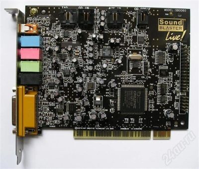 Лот: 394634. Фото: 1. Sound Blaster Live! 5.1. Звуковые карты
