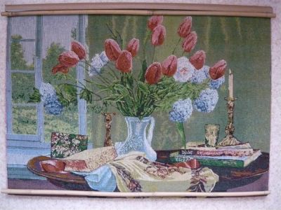 Лот: 3899076. Фото: 1. Гобелен / картина/ - Букет-, 47х... Произведения