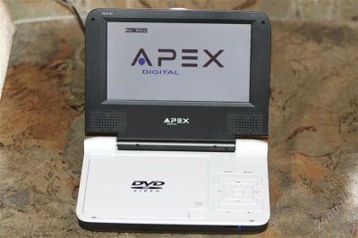 Лот: 2288639. Фото: 1. Портативный DVD плеер APEX размер... DVD, Blu-Ray плееры