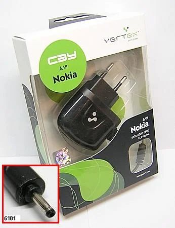 Лот: 3308594. Фото: 1. СЗУ Nokia 6101 Vertex. Зарядные устройства, блоки питания, адаптеры сетевые для смартфонов