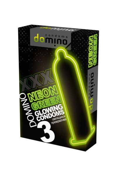 Лот: 24255201. Фото: 1. Презервативы Domino Neon №3 светящиеся... Презервативы