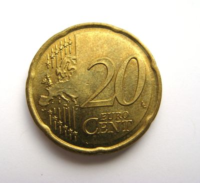 Лот: 23277831. Фото: 1. 20 евроцентов 2008 год. Европа