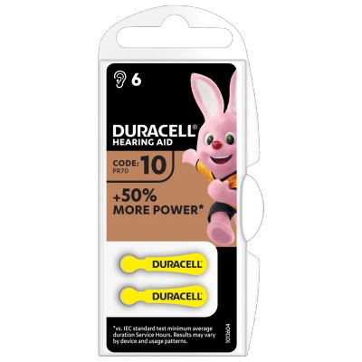 Лот: 16864804. Фото: 1. Батарейка Duracell ZA10 PR70 для... Батарейки, аккумуляторы, элементы питания