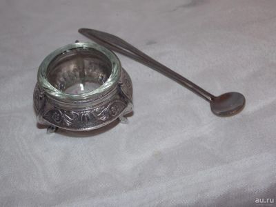 Лот: 10242829. Фото: 1. Солонка СССР мельхиор. Предметы интерьера и быта