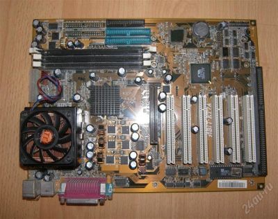 Лот: 2955090. Фото: 1. ABIT KT7A + AMD Athlon 1400Mhz... Материнские платы