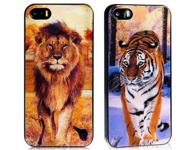 Лот: 3784841. Фото: 1. 3D чехол для iPhone 5/5s (Лев... Чехлы, бамперы